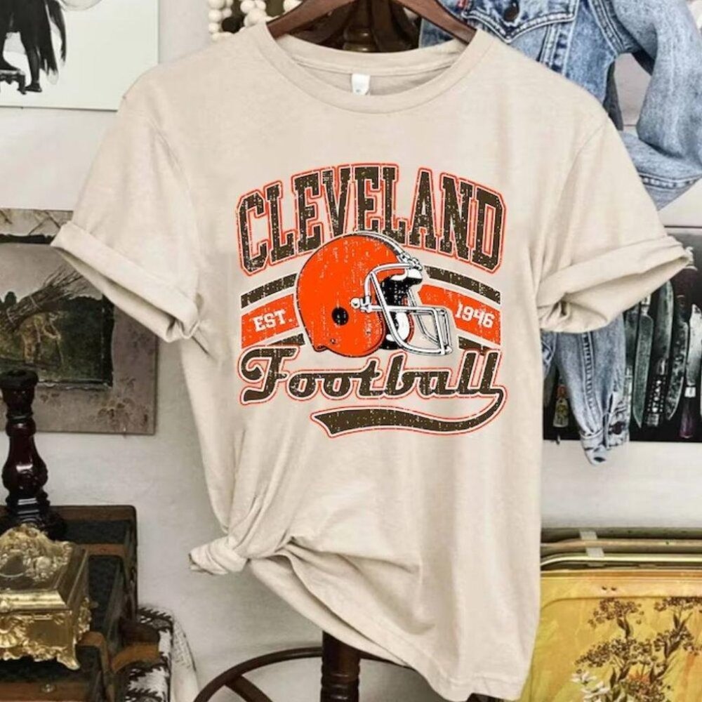 Vtg Cleveland Football Est 1946 Cleveland Football Est 1946 T Shirt